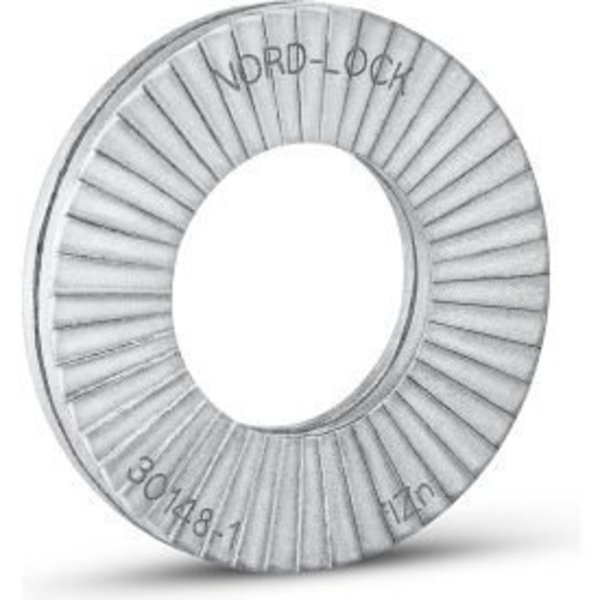 Nord-Lock Wedge Lock Washer, For Screw Size M8 Steel, Zinc Plated Finish 1236